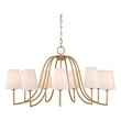 Uttermost Seville 9 Light Gold Chandelier in Gold