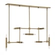 Uttermost Cadre 14 Light Modern Linear Pendant in Antique Brass