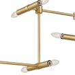 Uttermost Cadre 14 Light Modern Linear Pendant in Antique Brass