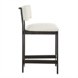 Uttermost Apsley Black Counter Stool in White