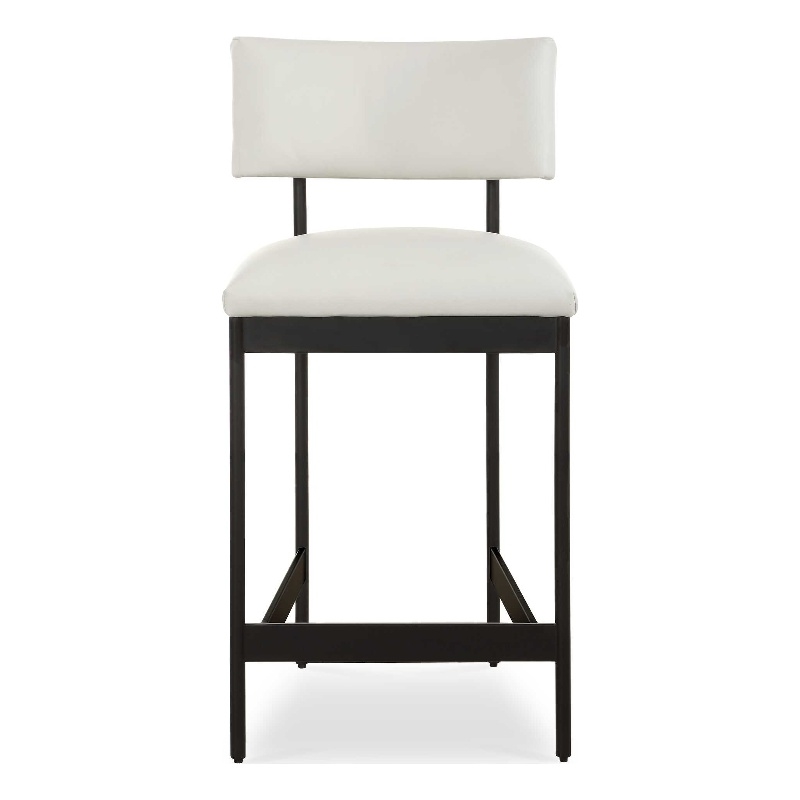 Uttermost Apsley Black Counter Stool in White