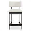 Uttermost Apsley Black Counter Stool in White