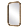 Uttermost Farmhouse Rectangular Wall Mirror in Brown
