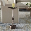 Uttermost Aluminum Round Accent Table in Bronze
