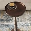 Uttermost Aluminum Round Accent Table in Bronze