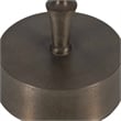 Uttermost Aluminum Round Accent Table in Bronze