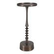 Uttermost Aluminum Round Accent Table in Bronze