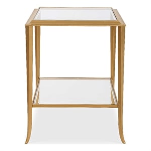 Uttermost Contemporary End Table in Gold