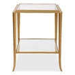 Uttermost Contemporary End Table in Gold