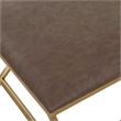 Uttermost Contemporary Iron Accent Stool in Brown
