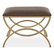 Uttermost Contemporary Iron Accent Stool in Brown