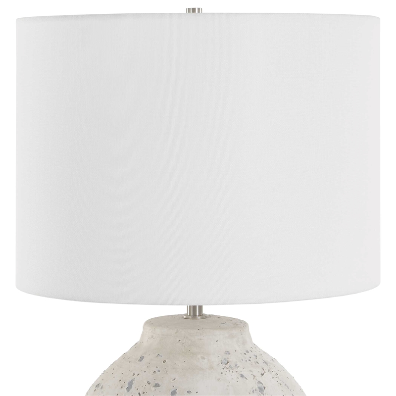 Uttermost Ceramic Farmhouse Table Lamp in Gray
