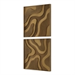 Uttermost Golden Terrain Wooden Wall Decor in Brown (Set of 2)