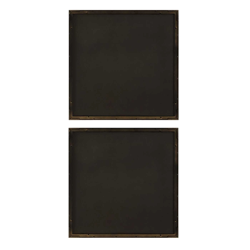 Uttermost Golden Terrain Wooden Wall Decor in Brown (Set of 2)