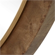 Uttermost Cleveland Round Burl Wood Mirror in Brown