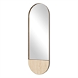 Uttermost Russo Travertine Tall Oval Mirror in Bronze