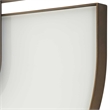 Uttermost Encase Modern Oval Mirror in White with Gold Accent