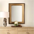 Uttermost Around The Bend Mirror in Golden Bronze