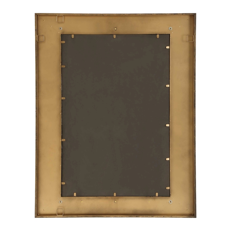 Uttermost Around The Bend Mirror in Golden Bronze