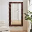 Uttermost Wrinkle Wavy Wood Mirror in Brown