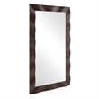Uttermost Wrinkle Wavy Wood Mirror in Brown