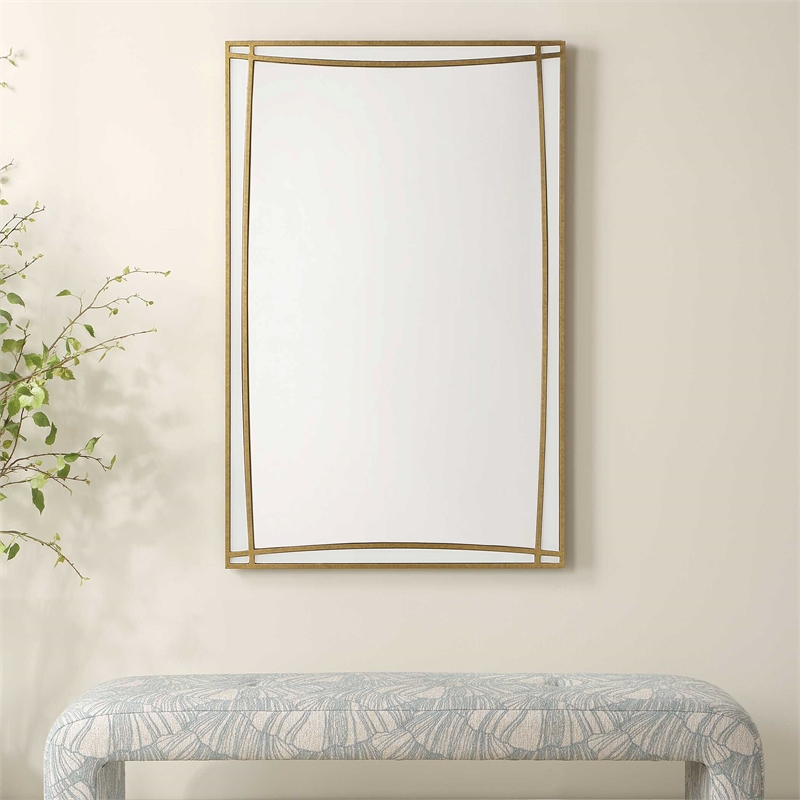 Uttermost Florence Antique Mirror in Gold