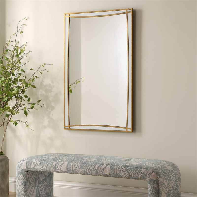 Uttermost Florence Antique Mirror in Gold