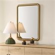 Uttermost Atkinson Modern Mirror in Brass