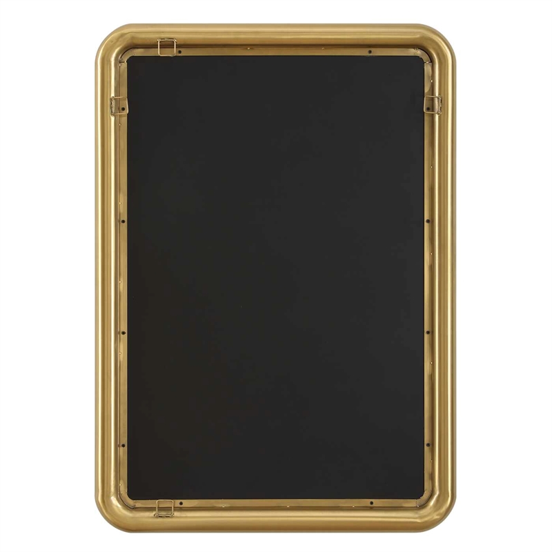 Uttermost Atkinson Modern Mirror in Brass