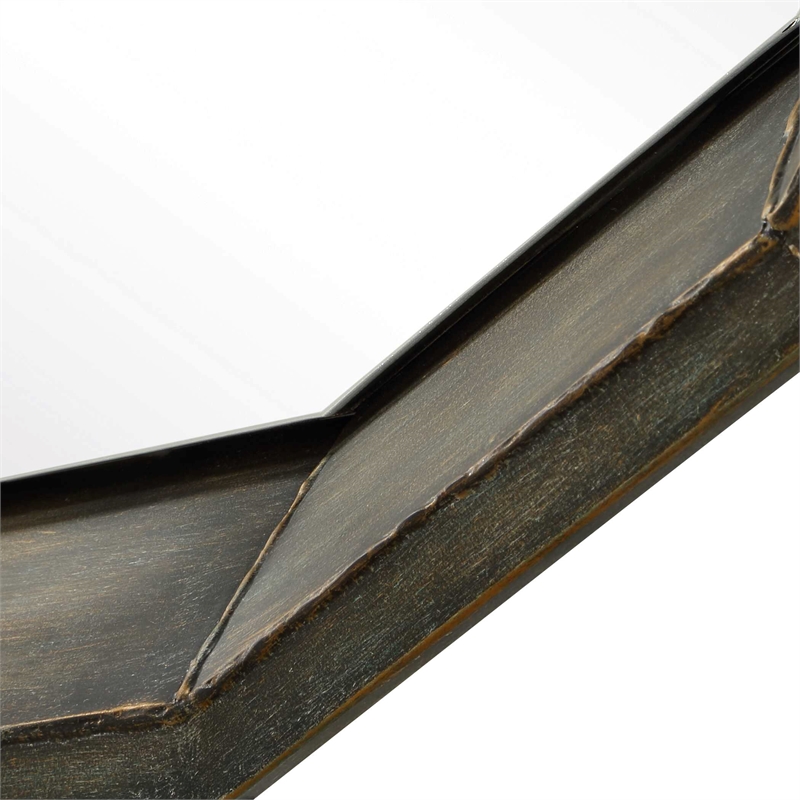 Uttermost Neve Round Mirror in Bronze