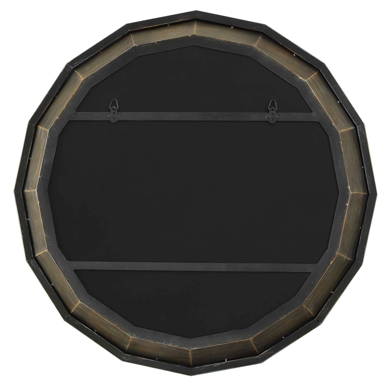 Uttermost Neve Round Mirror in Bronze