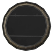 Uttermost Neve Round Mirror in Bronze