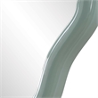Uttermost Isly Wavy Profile Oval Accent Mirror in Robin's Egg Blue Finish
