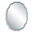 Uttermost Isly Wavy Profile Oval Accent Mirror in Robin's Egg Blue Finish