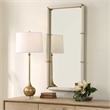 Uttermost Cyprus Leather Mirror in White