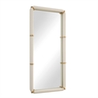 Uttermost Cyprus Leather Mirror in White