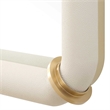 Uttermost Cyprus Leather Mirror in White