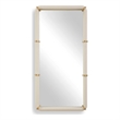 Uttermost Cyprus Leather Mirror in White