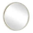 Uttermost Break The Ice Round Mirror in Warm Champagne Iron Frame