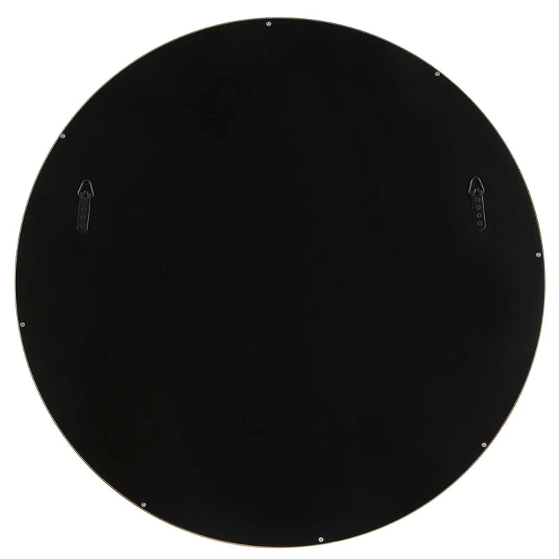 Uttermost Break The Ice Round Mirror in Warm Champagne Iron Frame