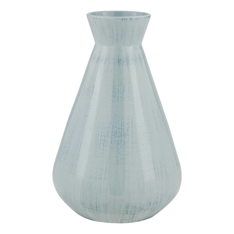 Uttermost Flare Spire Indoor-Outdoor Ceramic Vase in Blue