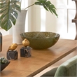 Uttermost Veridian Shimmer Earthy Glass Bowl in Green