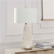 Uttermost Palm Leaf Table Lamp in White