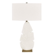 Uttermost Palm Leaf Table Lamp in White
