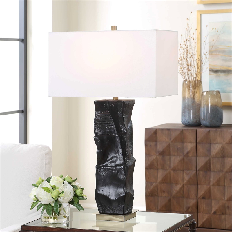 Uttermost Altaria Table Lamp in Black