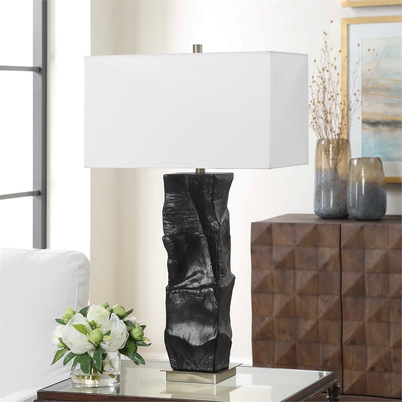 Uttermost Altaria Table Lamp in Black