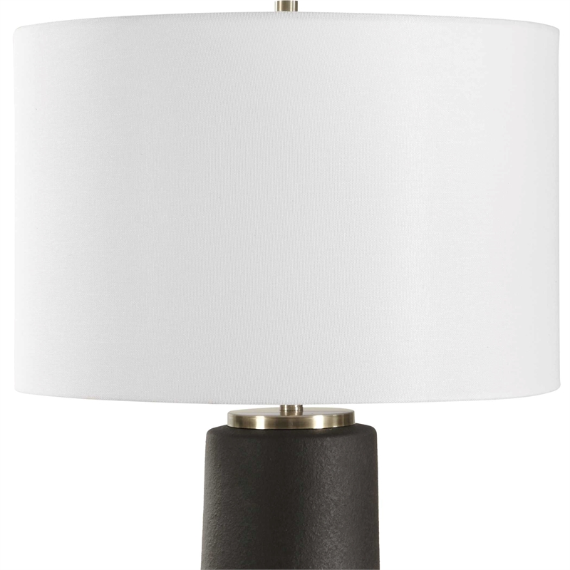 Uttermost Robson Rustic Bronze Table Lamp in Black