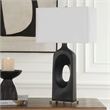 Uttermost Void Matte Table Lamp in Black