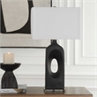 Uttermost Void Matte Table Lamp in Black