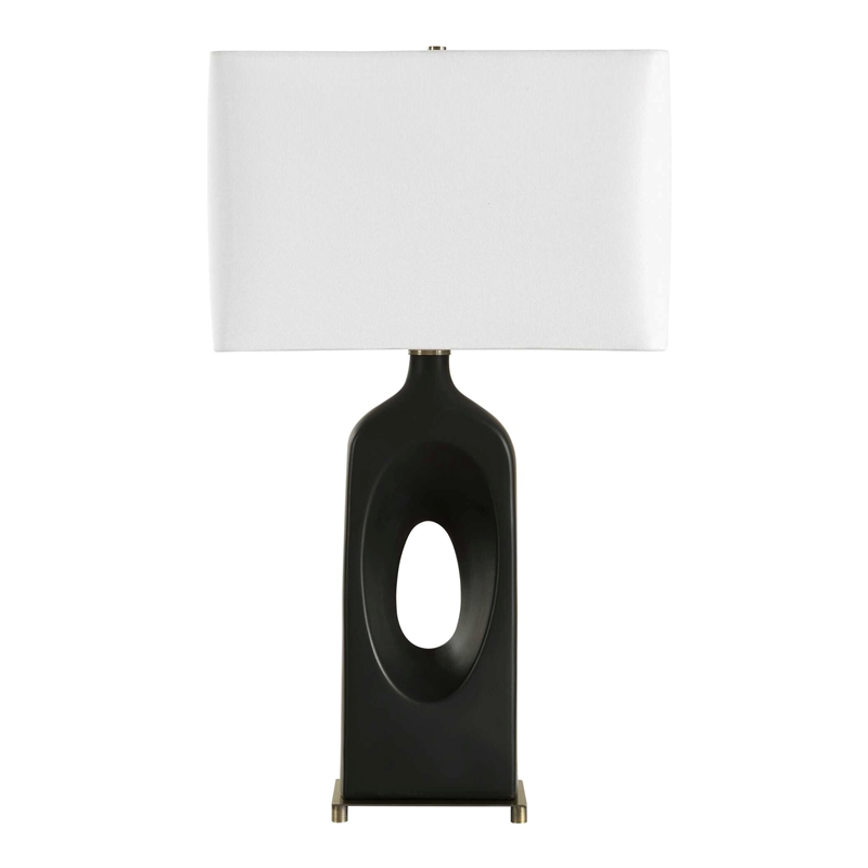 Uttermost Void Matte Table Lamp in Black